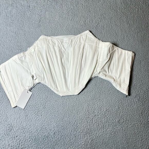 Fashion Classic Collection Top Women M Cream Sleeveless Strapless Corset Top NEW - Picture 5 of 11
